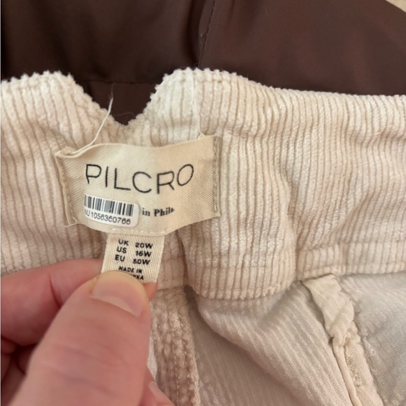 Pilcro “Kit” Utility Wide Leg Corduroy Trousers
 Anthropologie cream - Picture 10 of 10